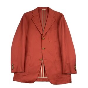 Belvest Pure Cotton Salmon Mens Blazer 40R G10541 Made in Italy NWT